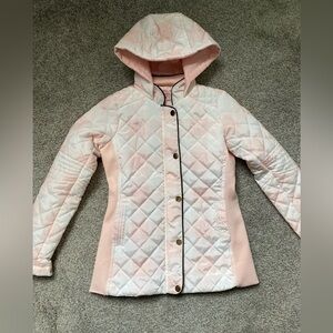 Girls pink coat/light puffer jacket, small, 8​​​​​